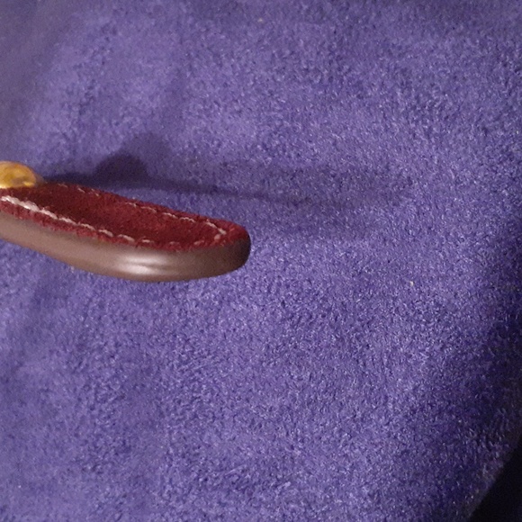 TORY BURCH LEATHER SUEDE STUDDED HEADBAND RARE AUTHENTIC - Picture 8 of 9